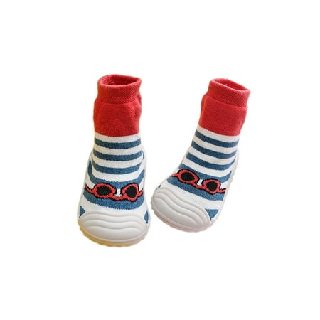 

SIMANLAN Infant Floor Slippers First Walker Crib Boots Prewalker Sock Boot Casual Comfort Warm Shoe Daily Soft Soles Socks Yellow 6.5C