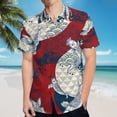 thumbnail image 5 of High Quality Hawaiian Shirts for Men Short Sleeve Aloha Beach Shirt Floral Summer Casual Button Down Shirts Blouses QHC94Q, 5 of 7