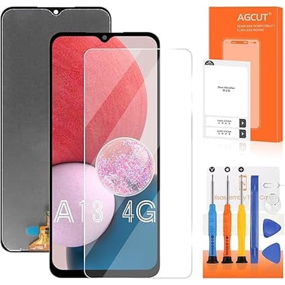 For Samsung Galaxy A13 4G Screen Replacement for Samsung A13 4G LCD Display A135F A135U SM-A135M LCD Digitizer Screen Touch Assembly Repair Kits Black No Frame(Not for 5G)