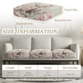 thumbnail image 6 of TSOVTHRID Deer Elk Cherry Blossom Print Soft Couch Cover for 3 Cushion Sofa Stretch Washable Pet Couch Seat Covers Non Slip Cushion Covers for Couches Sofas with Elastic Band, 24x24 Inch, 6 of 7