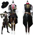 thumbnail image 2 of Disfraz de fantasía de Ashe de OW, disfraz de Elizabeth Caledonia, chaqueta, pantalones, sombrero, para mujer adulta, disfraces de Halloween, 2 of 5