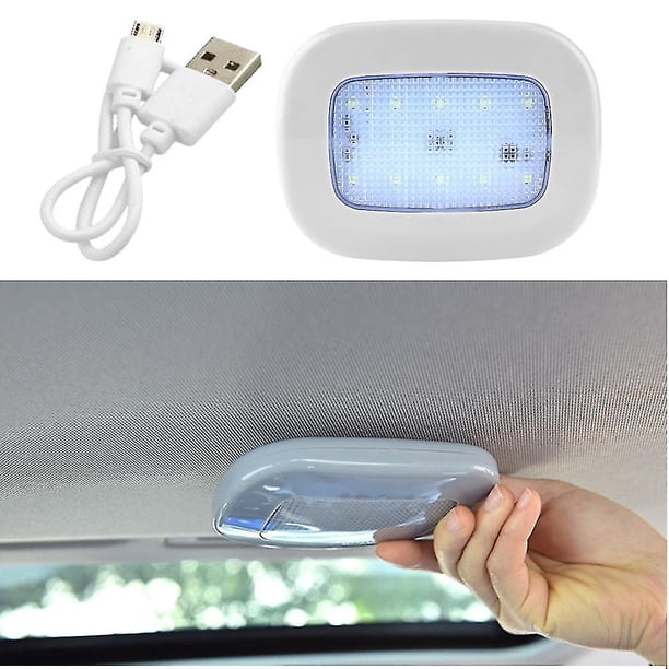 Luz LED para puerta de coche automática, luz de techo, luz de maletero, luz de lectura, luz de bienvenida, luz de techo trasera, luz interior de la fila trasera (blanca)