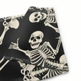 thumbnail image 6 of PHYHOO Welcome Halloween Skull Small Garden Flag Vertical Double Sided Burlap Yard Porch Outdoor Decor White, 6 of 6