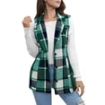 thumbnail image 1 of Elegant and Versatile! Ladies' Checkered Lapel Jacket, 1 of 6