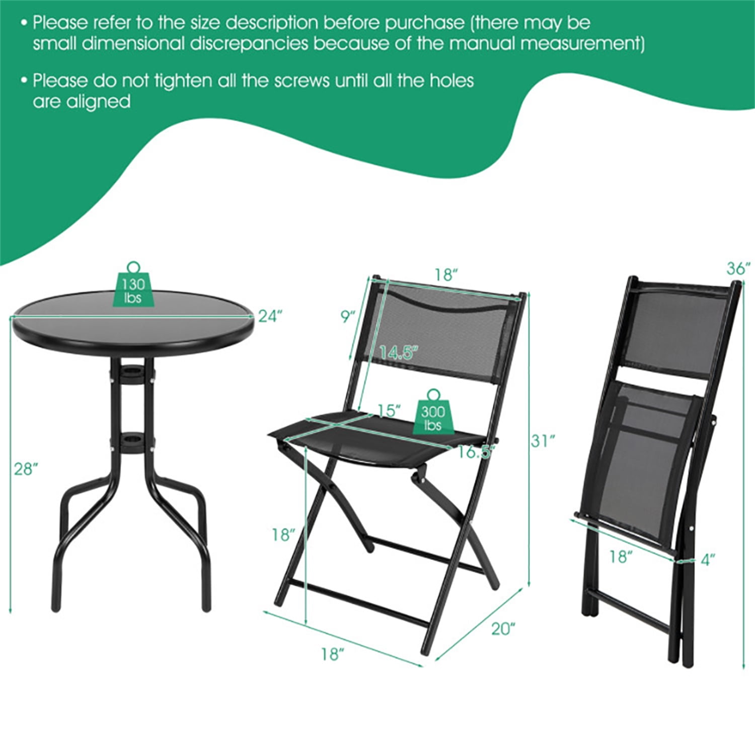 Aimee Lii 3 Pieces Patio Folding Bistro Set for Balcony or Outdoor Space, Wicker Patio Furniture Aimee Lii 3 Pieces Patio Folding Bistro Set for Balcony or Outdoor Space, Wicker Patio Furniture
