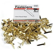 Charles Leonard  0.75 in. Brass Paper Fasteners - 100 Per Box - Box of 20
