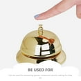 thumbnail image 5 of UNOMOR 2Pack Hotel Desk Bell Metal Signal Bells Golden for Game Events, 5 of 8