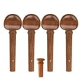 thumbnail image 3 of TISHITA 4 Pieces Violin Fiddle Tuning Peg Set Machine Heads for Performance Practice brown, 3 of 8