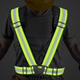 thumbnail image 4 of Hi Viz Vis Vest Safety Belt Men High Visibility Reflective Waistcoat Strap, 4 of 5