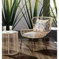 thumbnail image 3 of Plant Illusion Indoor/Outdoor Pillow in Gold White Pink 18x18, 3 of 8