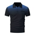 thumbnail image 5 of Clearance Clothes Under $10 Miqool Mens Golf Shirts Polka Gradient Color Casual Short Sleeve Collared T Shirts Lightweight 4 Way Stretch Quick Dry Performance Athletic Workout Shirts, 5 of 5