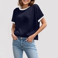 thumbnail image 2 of Kogui Toddler Girl Tee Shirts Baby Girls' and Toddler Short Sleeve Everyday T Shirts 4T 5T (Navy,4-5 Years), 2 of 5