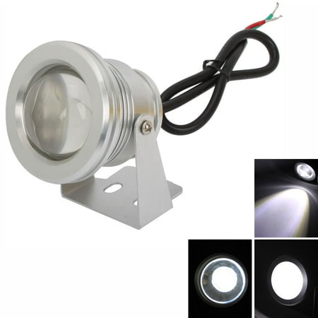 Pure White Led Pool Light 10W 900-1000LM 6000-7000K Pure White Light Underwater Aquarium Pool Fountain LED Light Lamp ()