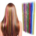 thumbnail image 3 of Sparkly Hair Tinsel Kit with 14/16/20 Colors and Installation Tools for Stylish Hair Extensions - 14 Colors, 3 of 6