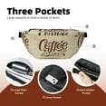 thumbnail image 4 of Naloa Coffee Time (2) Print Running Belts for Men Women,Running Fanny Pack with 2-Zipper Pockets,Waterproof Waist Pack for Travel Hiking Running Outdoor Sports, 4 of 8