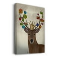 thumbnail image 3 of Christmas Gift Bearing Deer- Gallery Wrapped Canvas, 3 of 9