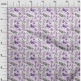 thumbnail image 3 of oneOone Cotton Poplin Twill Purple Fabric Leaves Craft Projects Decor Fabric Printed By The Yard 56 Inch Wide, 3 of 4