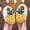 Yellow, variant on RTKFRFLM Girls Fruit Print Slippers Cute Non- Warm Indoor Winter House Shoes Yellow 12.5-13 Years