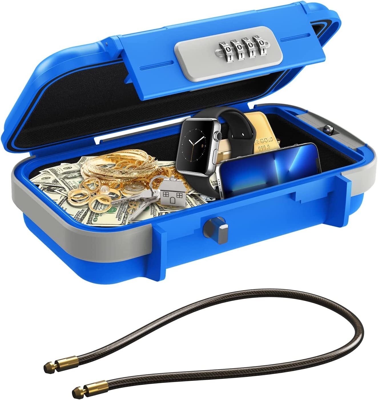 Safe Box for Money, AMIR Combination Security Case Portable Lock Box