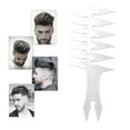 thumbnail image 1 of facefd Peignes Coiffants pour Hommes Pompadour Grand Fourche Peigne Rétro Tête d'Huile Blanc, 1 of 8