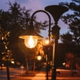 thumbnail image 4 of Gama Sonic GS-109F-B Everest Post Lamp Outdoor Solar Light Fixture, 3" Pole-Fitter Mount, Black, 4 of 4