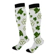 thumbnail image 5 of Compression Socks for Women 3D Cute Printed Mid Calf Socks Comfortable Stretchy Sports Socks Thigh High Stockings Purple One Size, 5 of 5