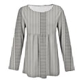 thumbnail image 4 of MEICHEN Womens Fall Casual Tops Long Sleeves Crewneck Printed T Shirts Loose Comfy Going Out Tee Shirts, 4 of 5