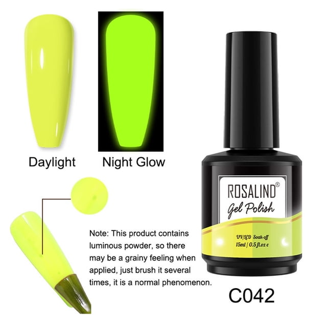 Bilqis Offres 6 Couleurs Vernis Gel Lumineux Eon Brillant pour Design d'Art des Ongles 15 ml