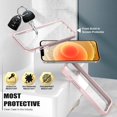 thumbnail image 4 of GOODON iPhone 12 Case,iPhone 12 Pro Case with Built-in Screen Protector,Pass 20 ft. Drop Test Military Grade Clear Cover Full Body Protective Phone Case for FYBTO iPhone 12/12 Pro 6.1" Black, 4 of 5