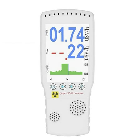 

Geiger Counter with Dosimeter Radiation Meter with Sound and Screen 2 Alarm Modes Measuring 0.1USV/H Geiger Counter