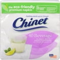 thumbnail image 2 of (2 pack) Chinet® Classic White™ Premium Beverage Napkins 2 Ply 40 ct Pack, 2 of 3