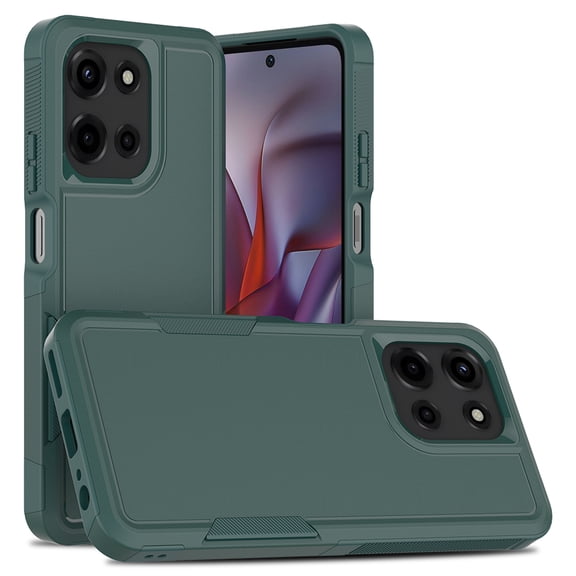 Defender Case for Motorola Moto G 5G 2025 / G 2026 / G Play 2026 6.7", Dual Layer PC TPU Rugged Shockproof Full Body Protective Cover,Green