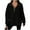 Black, variant on Womens Fleece Sweatshirt with Pockets, 1/4 Zipper Neck Long Sleeved Turndown Collar Oversized Pullover Sweaters Fall Winter Casual Loose s Comfortable Warm Elegant Tops Size S-XXL