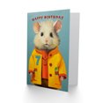 thumbnail image 2 of 7th Birthday Greeting Card Cute Mouse in Raincoat Kids Age 7 Year Old Child, 2 of 3