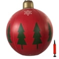 thumbnail image 1 of Billuyoard Bolas inflables de Navidad de 24 pulgadas, decoraciones para exteriores, decoraciones navideñas para patio, adorno inflable para jardín Kits de decoración para fiestas No.1 Billuyoard HA042543-01, 1 of 6