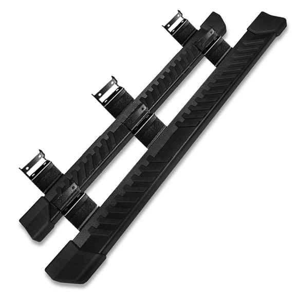 Ikon Motorsports Compatible with 17-23 Ford F250 Superduty Crew Cab V Style Running Board Side Step Bar Pair