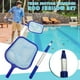 thumbnail image 1 of Red recogehojas para piscinas con poste retráctil de aluminio | Skimmer telescópico de 3 secciones para aguas poco profundas | Malla fina para hojas y residuos | Longitud ajustable de 44 a 105 cm, 1 of 7