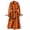 Brown, variant on Plus Size Women's Long Sleeve Trench Coat with Belted Waist | Double Breasted Lapel Jacket for Fall Winter Business Professional Wear, Solid Slim Fit Overcoat with Pockets