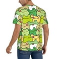 thumbnail image 5 of Haiem Hip Hop Hipster Baseball Jersey Button Down Shirts Sports Uniforms Men Women Jersey(Cartoon Frog,X-Large), 5 of 9