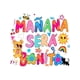 thumbnail image 2 of Women's Vibrant Casual T-Shirt - "Manana Sera Bonito" Colorful Letter Print, Round Neck, Machine Washable - Perfect for Spring & Autumn, Everyday Top|Playful Graphic Tee|Smooth Texture, 2 of 7
