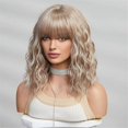 thumbnail image 3 of Short Curly Ash Synthetic Wigs for Women Daily Cosplay Natural Wig-B, 3 of 5