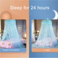 thumbnail image 3 of pitrice Bed Canopy Netting Net Round Dome Beds Crib Full Coverage Fly Insect Protection No.3, 3 of 5