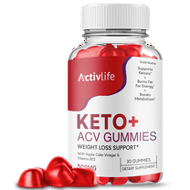 ActivLife Keto ACV Gummies, With Apple Cider Vinegar, Max Strength Formula, Made in USA (1 Pack)