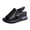 Black, variant on Platform Wedge Sandals for Women Open Toe Slingback Heels Comfortable Soft Footbed Buckle Ankle Strap Walking Shoes Black Size 8.5