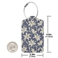 thumbnail image 4 of Pofeuu Lilies Flowers Print Luggage Tags, Privacy Cover ID Label with Stainless Steel Loop and Address Card for Travel Bag Suitcase-1, 4 of 5