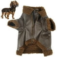 thumbnail image 1 of Chaqueta de cuero para perro NikouMX Abrigo de cuero de invierno para perro, 1 of 8
