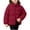 Red, variant on KyCheLot Winter Jacket for Girls Button Lapel Neck Long Sleeve Jackets Comfy Thermal Windproof Outerwear