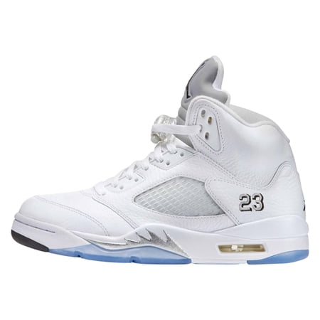 Men's Jordan 5 Retro OG "White Metallic" Wht/Blk-Mtlc Silver (HQ7978 103) - 11.5