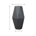thumbnail image 3 of Handmade Eco-Friendly 100% Aluminium Geometric Pattern Gray Color 3.35'' x 3.35'' x 5.91'' Bud Vase for Living Room, Dinning Room, Bedroom, Guest Room, Study Room, Spa, Restaurants, Hotels, etc., 3 of 4
