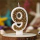 thumbnail image 1 of Gold Macaron Pearl Number Birthday Party Candles Children's Cake Decorations, 1 of 6